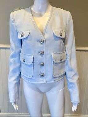 Veronica Beard Isola Sky Blue Jacket NWT